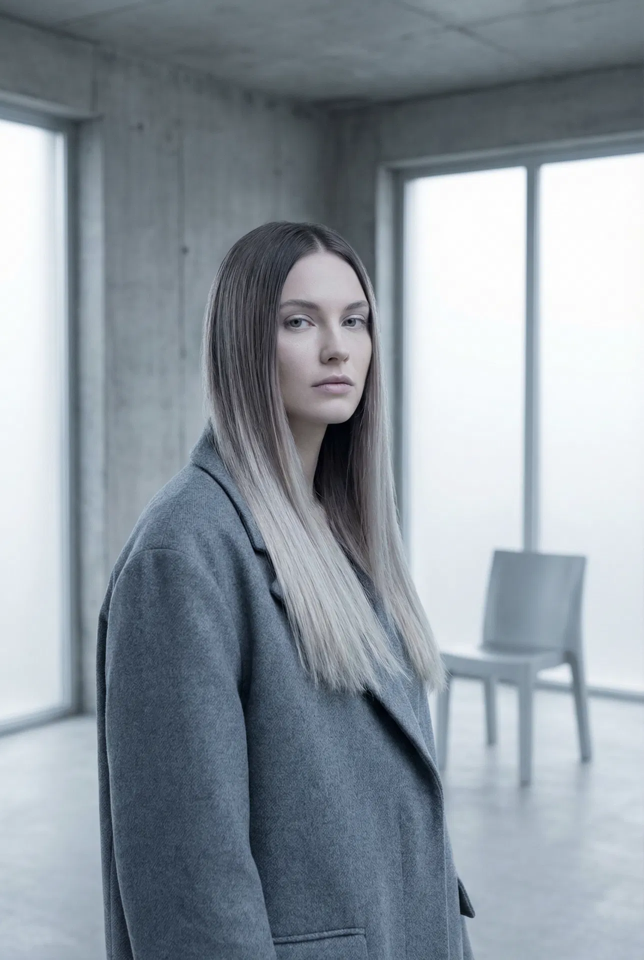 Lumière du Nord #RO 6/18 — Cool dark roots to ash blonde keratin bonds model