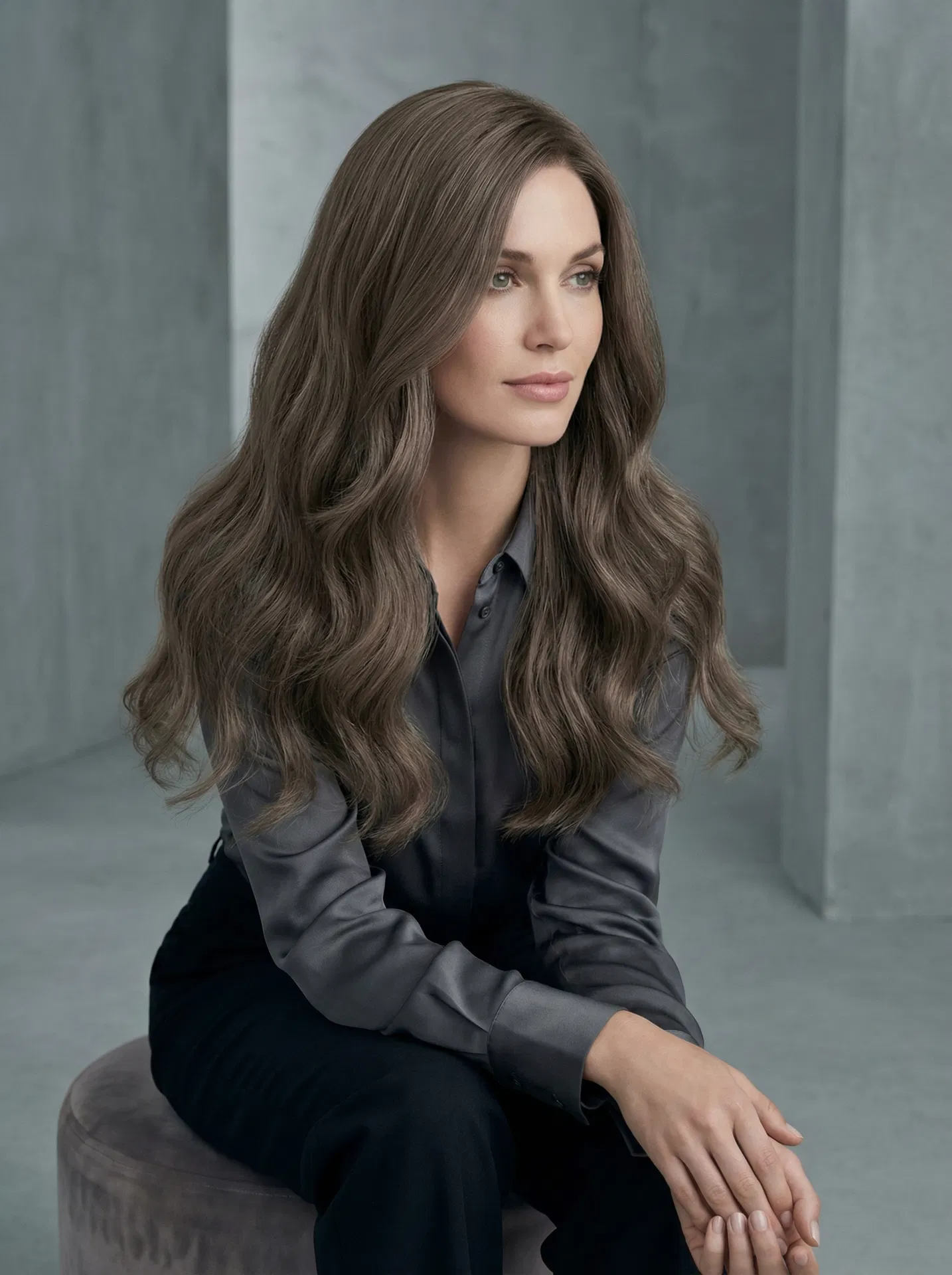 Cendré #11 — Light cool ash-brown keratin bonds model
